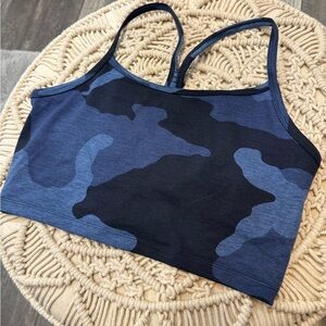 Aerie blue camo bralette/sports bra